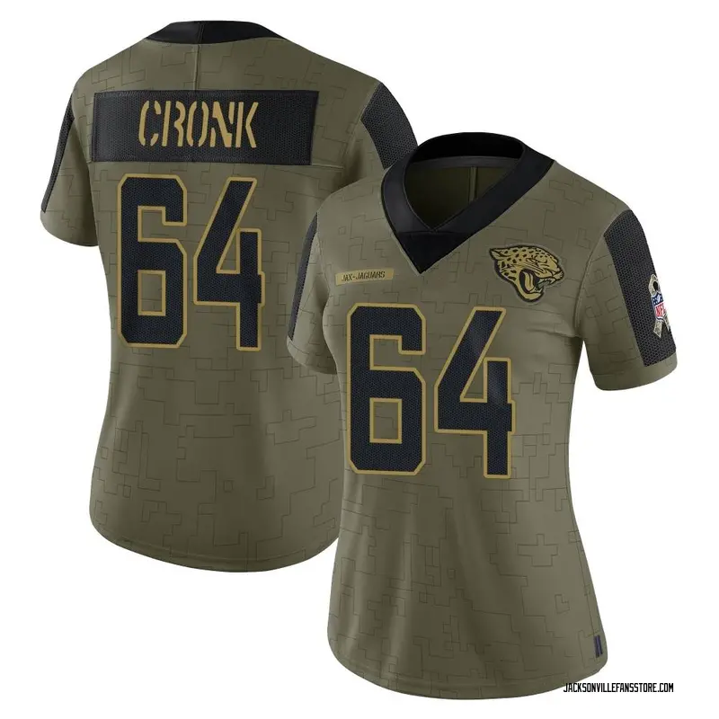 Coy Cronk Men's Nike White Jacksonville Jaguars Custom Game Jersey Size: Large